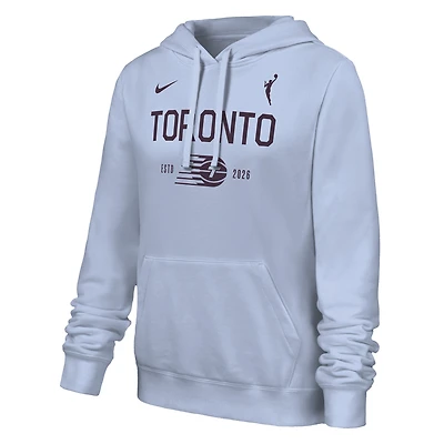 Women's Nike Light Blue Toronto Tempo Club Fleece Hoodie