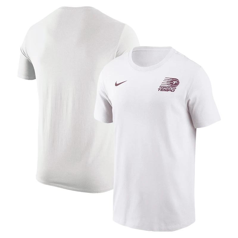 Women's Nike  White Toronto Tempo Logo T-Shirt