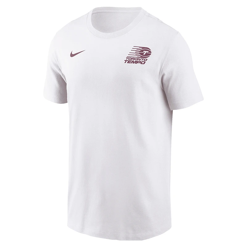 T-shirt Nike blanc avec logo Toronto Tempo pour femme