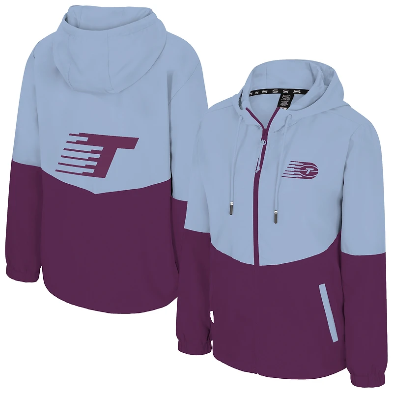 Veste zippée intégrale bleu clair Stadium Essentials pour femmes Toronto Tempo Legends Effort