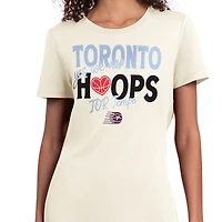 Women's Starter  Oatmeal Toronto Tempo Endzone T-Shirt
