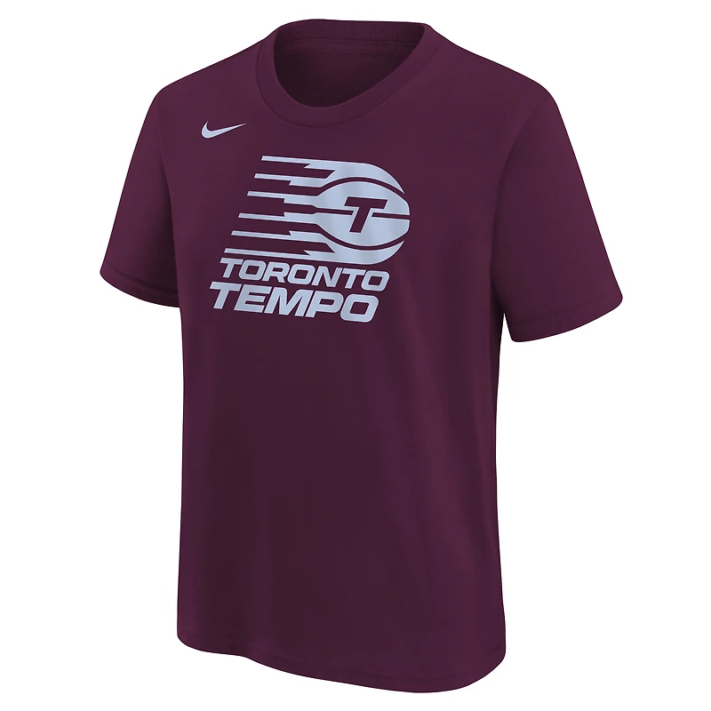 Youth Nike Bordeaux Toronto Tempo Essential Logo T-Shirt