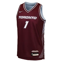 Youth Nike Kiki Rice Bordeaux Toronto Tempo Swingman Jersey - Explorer Edition