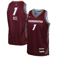 Maillot Nike Kiki Rice Bordeaux Toronto Tempo Swingman pour enfant - Édition Explorer