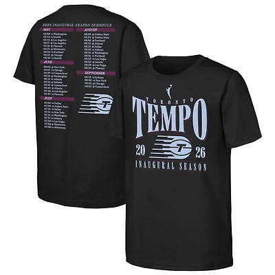 T-shirt noir Youth Outerstuff Toronto Tempo Saison inaugurale 2026