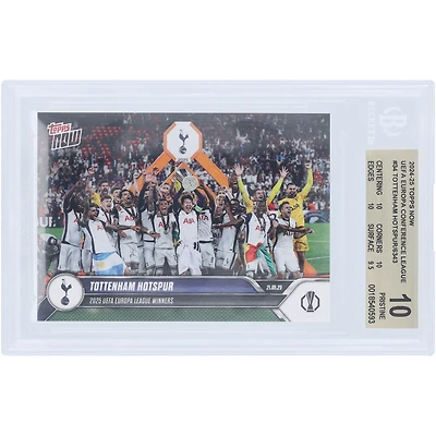  Tottenham Hotspur 2025 Topps Now UEFA Europa League Winners #34 BGS Authenticated 10 Card - 10,10,10,9.5 Subgrades