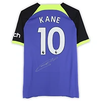 Harry Kane Tottenham Hotspur Autographed 2022-23 Blue Away Nike Replica Jersey