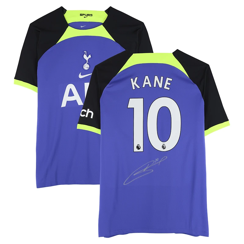 Maillot Nike extérieur bleu dédicacé par Harry Kane pour Tottenham Hotspur 2022-23