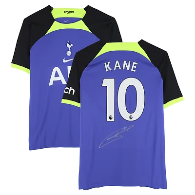 Maillot Nike extérieur bleu dédicacé par Harry Kane pour Tottenham Hotspur 2022-23