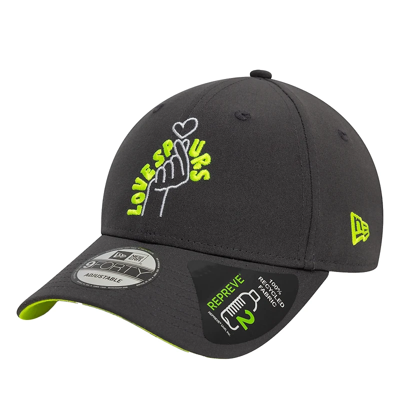 Men's New Era Gray Tottenham Hotspur Korea 9FORTY Adjustable Hat