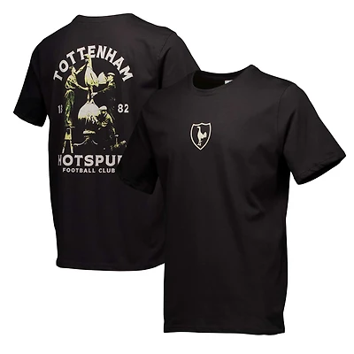 Men's Black Tottenham Hotspur Retro T-Shirt