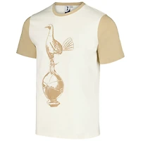 Men's Cream Tottenham Hotspur Colorblock Raglan T-Shirt