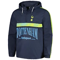 Men's Navy Tottenham Hotspur Anorak Hoodie Half-Zip Jacket