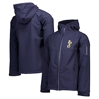 Veste à capuche zippée trois couches bleu marine Tottenham Hotspur pour homme