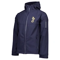 Veste à capuche zippée trois couches bleu marine Tottenham Hotspur pour homme