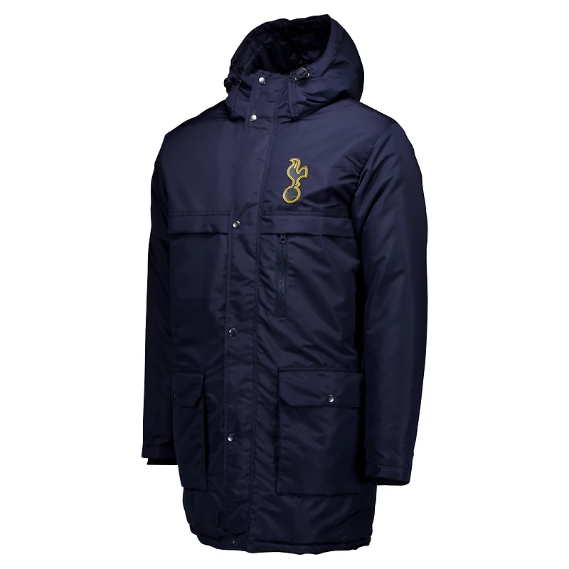 Men's Navy Tottenham Hotspur Winter Field Park Full-Zip Hoodie Jacket