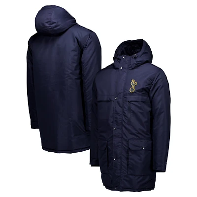 Veste à capuche zippée bleu marine Tottenham Hotspur Winter Field Park pour homme