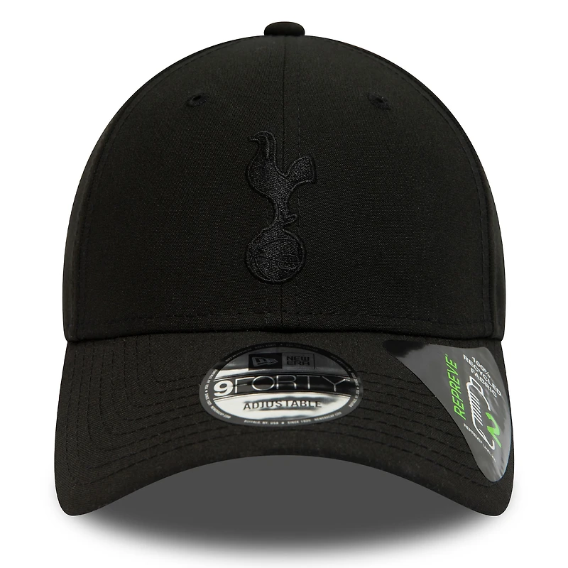 Casquette réglable Repreve 9FORTY Tottenham Hotspur New Era pour homme avec logo noir