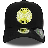 Men's New Era Black Tottenham Hotspur Repreve E-Frame Adjustable Trucker Hat