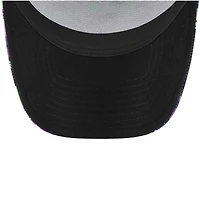Men's New Era Tottenham Hotspur Black Glitch All Over Print E-Frame Trucker Adjustable Hat