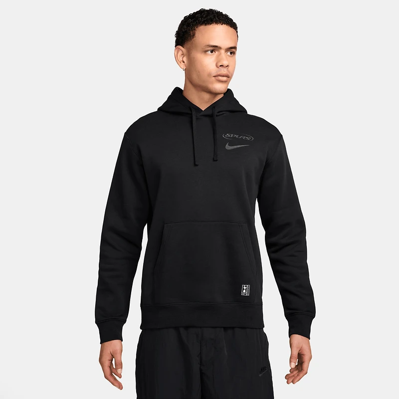 Sweat à capuche Nike noir Tottenham Hotspur Club pour homme