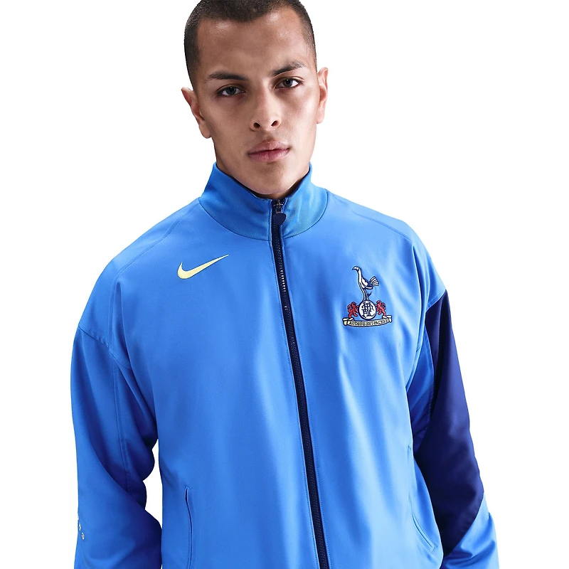 Veste Nike bleue Tottenham Hotspur 2025/26 Strike Anthem Dri-FIT entièrement zippée pour homme