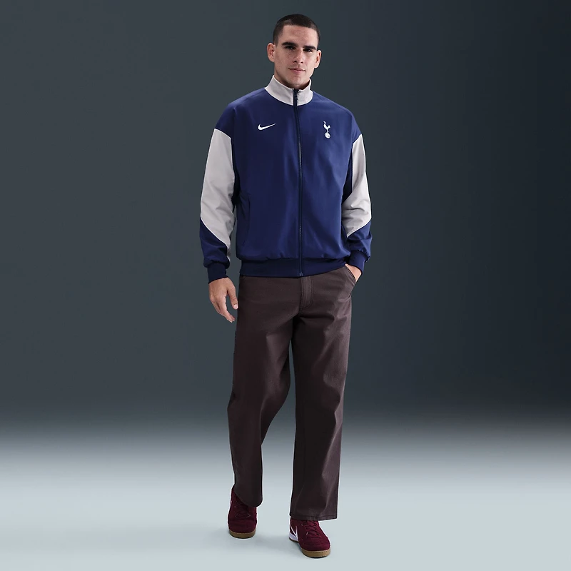 Veste Nike bleue Tottenham Hotspur 2025/26 Strike Anthem entièrement zippée pour homme