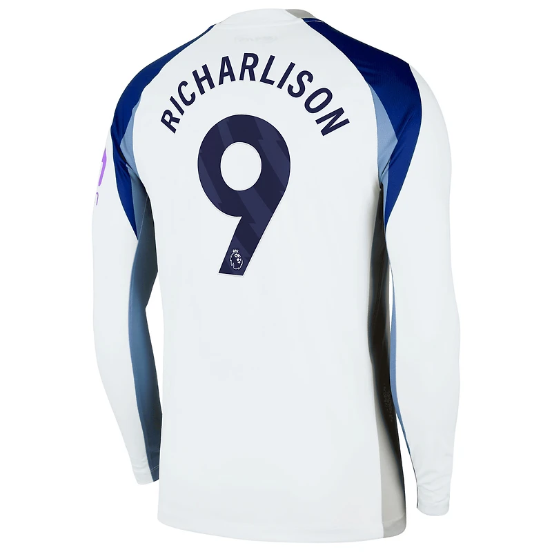 Men's Nike Richarlison White Tottenham Hotspur 2025/26 Home Replica Long Sleeve Player Jersey