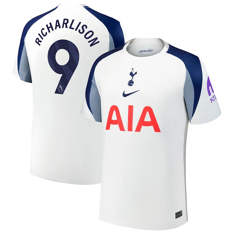 Men's Nike Richarlison White Tottenham Hotspur 2025/26 Home Replica Player Jersey