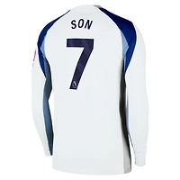 Men's Nike Son Heung-Min White Tottenham Hotspur 2025/26 Home Replica Long Sleeve Jersey