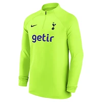 Haut à manches longues raglan quart zip Nike Tottenham Hotspur 2022/23 Strike Drill Performance pour Homme - Jaune