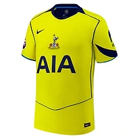 Men's Nike  Yellow Tottenham Hotspur 2025/26 Third Authentic Jersey with Patch