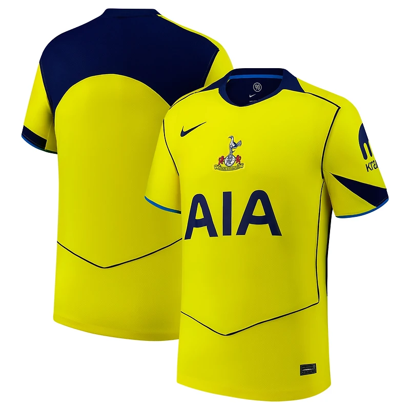 Men's Nike  Yellow Tottenham Hotspur 2025/26 Third Replica Jersey