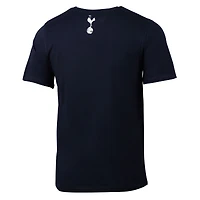 T-shirt décontracté avec poche d'après-match pour homme, bleu marine, motif Sport Design Suède Tottenham Hotspur