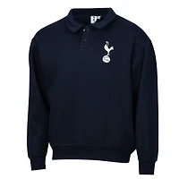 Pull polaire rétro décontracté pour homme, bleu marine, motif Sport Design Sweden Tottenham Hotspur