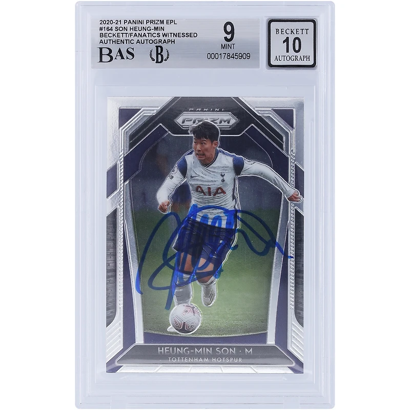 V106832 TTT Heung-Min Son Tottenham Hotspur F.C. Autographié 2020-21 Panini Prizm EPL #164 Beckett Fanatics Witnessed Authentifié 9/10 Carte 7 Son Heung-Min AUT PAA TRADING CARDS 45831 AUTTRC CA01SC0554 #78