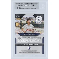 Carte Panini Prizm EPL n° 163 autographiée par Son Heung-min Tottenham Hotspur 2021-22, signée Beckett Fanatics