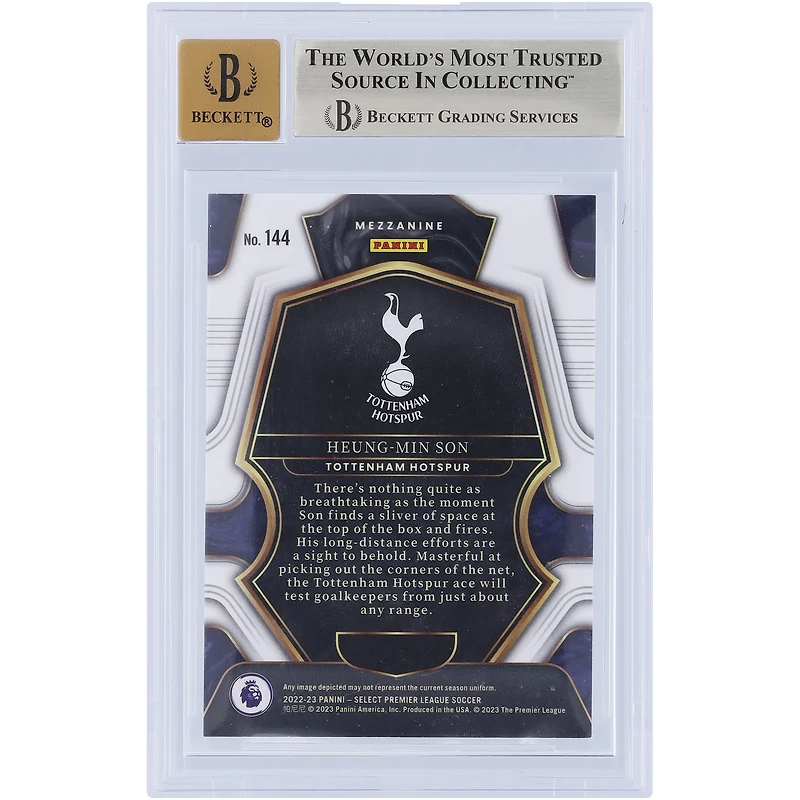 V106832 TTT Heung-Min Son Tottenham Hotspur F.C. Autographié 2022-23 Panini Select EPL #144 Beckett Fanatics Witnessed Authenticated 9.5/10 Card 7 Son Heung-Min AUT PAA TRADING CARDS 45831 AUTTRC CA01SC0560 #82
