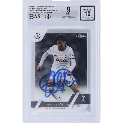 V106832 TTT Heung-Min Son Tottenham Hotspur F.C. Autographié 2022-23 Topps Chrome UCC #5 Beckett Fanatics Witnessed Authenticated 9/10 Card 7 Son Heung-Min AUT TPP TRADING CARDS 45831 AUTTRC CA01SC0562 #34