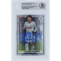 Son Heung-min Tottenham Hotspur Autographed 2022-23 Topps Merlin UEFA #138 Beckett Fanatics Witnessed Authenticated Card
