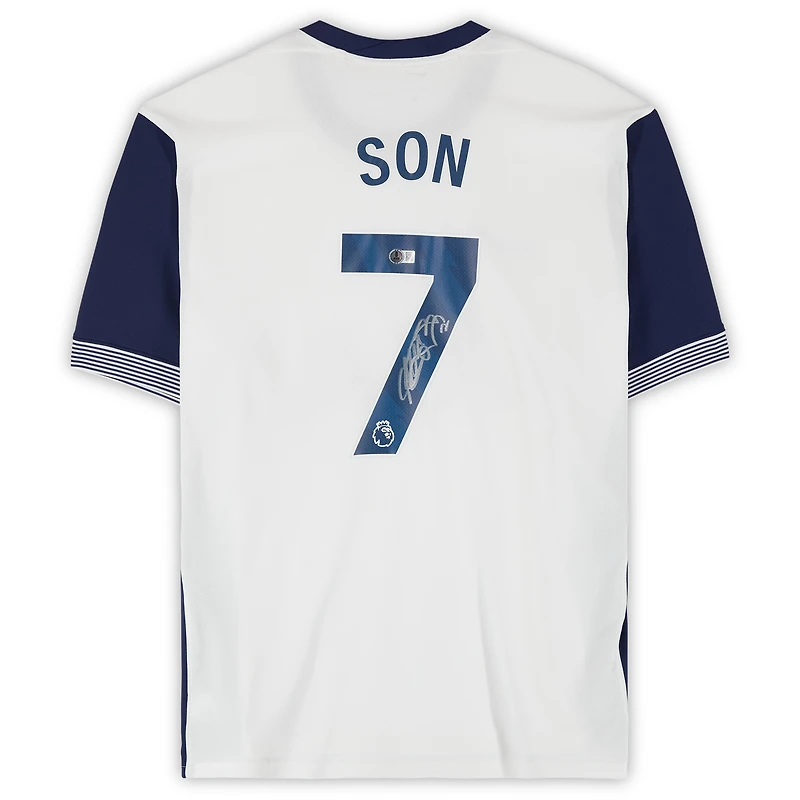 Maillot Nike blanc dédicacé de Son Heung-Min Tottenham Hotspur 2024-25
