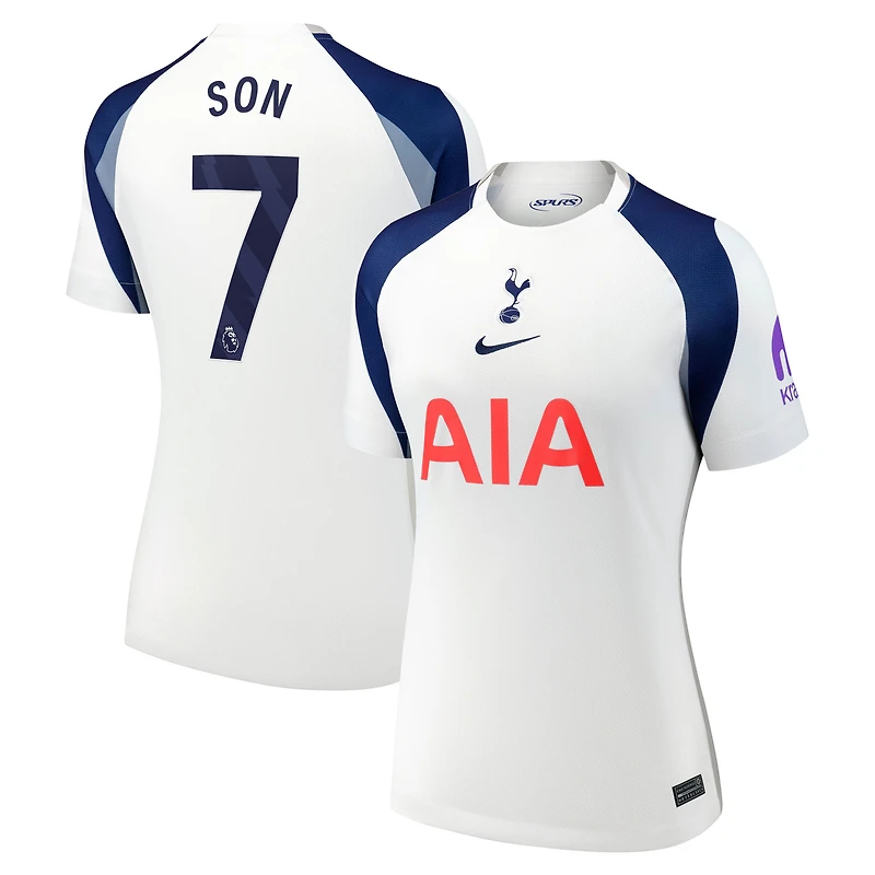 Maillot Nike Son Heung-Min blanc pour femme Tottenham Hotspur 2025/26 Domicile Réplique