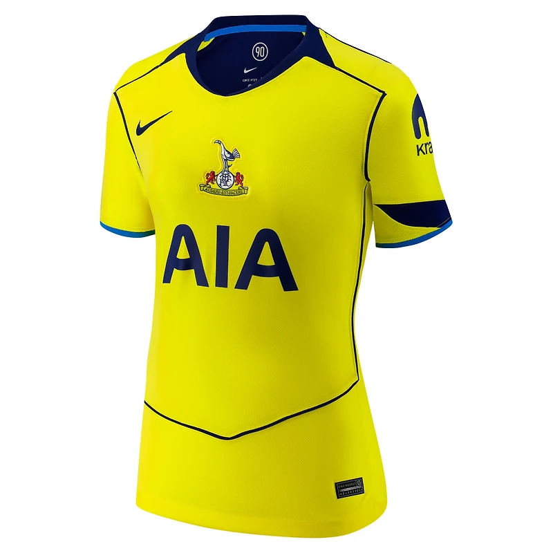 Women's Nike Yellow Tottenham Hotspur 2025/26 Third Replica Jersey