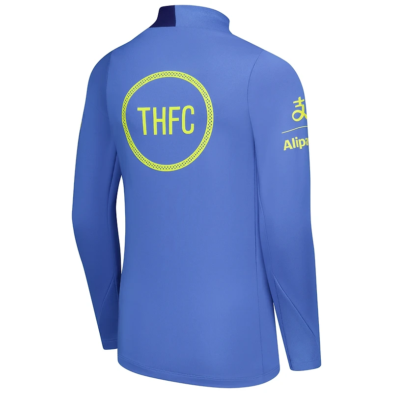 Haut à manches longues Nike bleu Tottenham Hotspur 2025/26 Strike Drill quart de zip Dri-FIT pour jeune