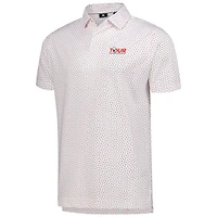 Polo piqué extensible FootJoy Tour Championship ProDry Bounce Print pour homme, blanc
