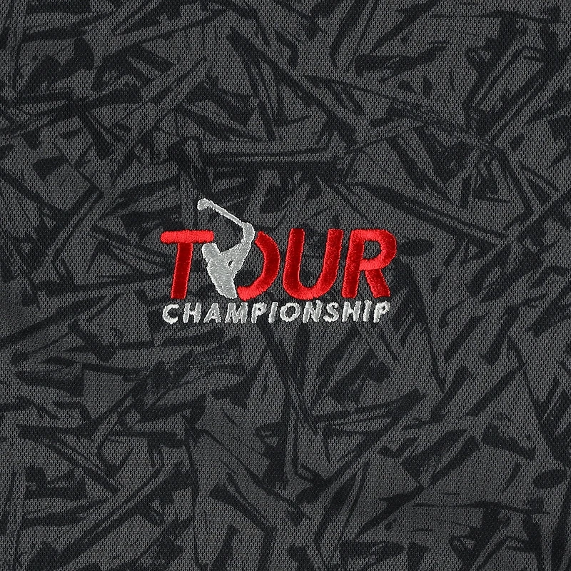 Polo Nike Tour Championship Victory Performance imprimé intégral pour homme, noir