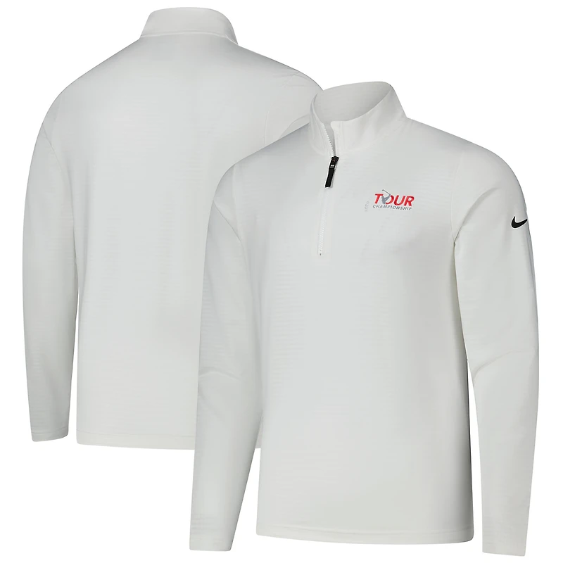 Pull Nike blanc TOUR Championship Victory Performance à demi-zip pour homme