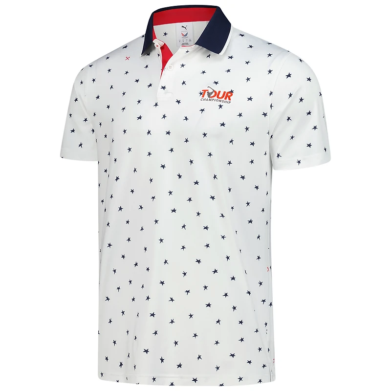 Men's Puma x Volition White TOUR Championship Dancing Star MATTR Polo