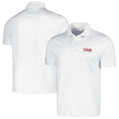 Men's Barstool Golf White TOUR Championship Polo