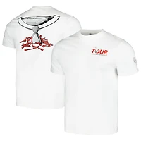 T-shirt pour homme Barstool Golf White TOUR Championship Trophy
